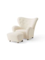 Billede af Audo Copenhagen Den Trætte Mand Fodskammel H: 36 cm - Dark Stained Oak/Baena 14