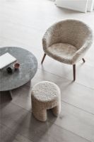 Billede af Fredericia Furniture 2631 Ditzel Loungestol H: 72 cm - Olieret Eg/Sheepskin Moonlight