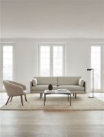 Billede af Fredericia Furniture 2631 Ditzel Loungestol H: 72 cm - Olieret Eg/Sheepskin Moonlight