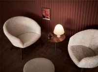 Billede af Fredericia Furniture 2631 Ditzel Loungestol H: 72 cm - Olieret Eg/Sheepskin Moonlight