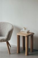 Billede af Fredericia Furniture 2631 Ditzel Loungestol H: 72 cm - Olieret Eg/Sheepskin Moonlight