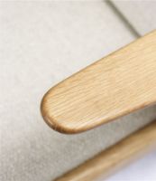 Billede af FDB Møbler J53 Lænestol H:77,6 cm - Olieret Eg/00 Monza Beige 