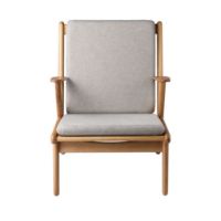 Billede af FDB Møbler J53 Lænestol H:77,6 cm - Olieret Eg/30 Light Grey