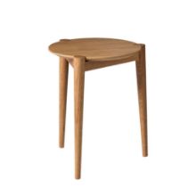 Billede af FDB Møbler J160 Søs Skammel H: 45 cm - Massiv Olieret Eg