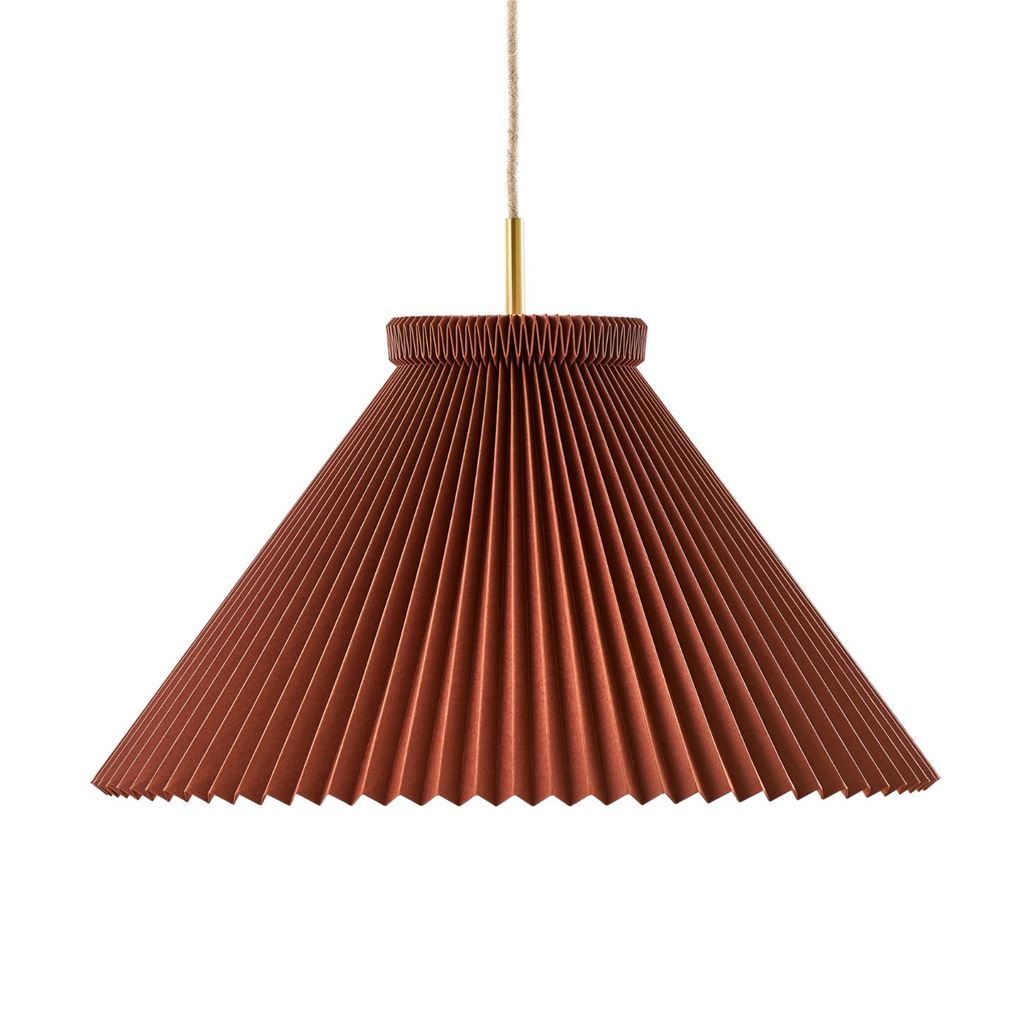 Billede af Le Klint Model 1 Lampeskærm Ø: 40 cm - Messing/Chocolate (KUN I BUTIK)