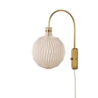 Billede af Le Klint 201 Wall Lamp Small H: 35 cm - Messing/Hvid 