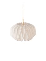 Billede af Le Klint 164 Softly Pleated I Pendant Round M Ø: 62 cm - Messing/Hvid