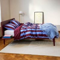 Billede af Auping Original Sengeramme m. Gavl 180x200cm - Aluminium/Burgundy