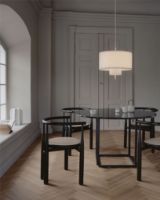 Billede af New Works Margin Pendant Lamp Ø: 50 cm - Beige/Canvas