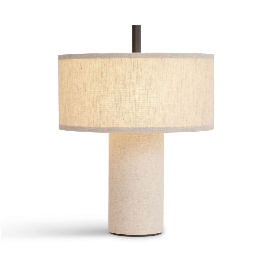 Billede af New Works Margin Portable Table Lamp H: 31 cm - Beige/Black