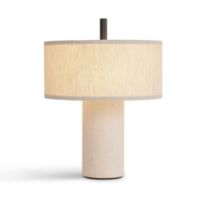 Billede af New Works Margin Portable Table Lamp H: 31 cm - Beige/Black