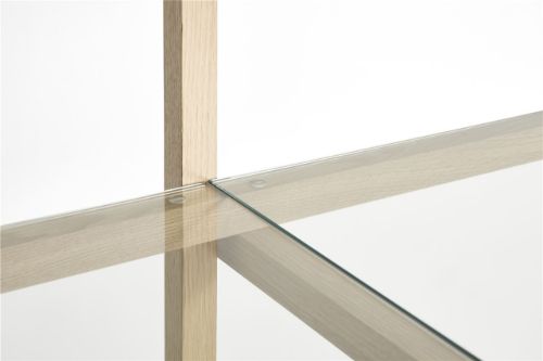 HAY Woody Column Lav 2.0 B: 206,5 cm - Sæbebehandlet Eg/Glas