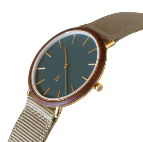Hemverk Armbåndsur Ø: 40 mm - Graham Conifer/Taupe Nylon