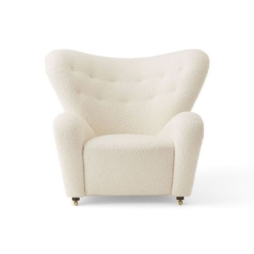 Audo Copenhagen Den Trætte Mand Loungestol H: 88 cm - Dark Stained Oak/Baena 14