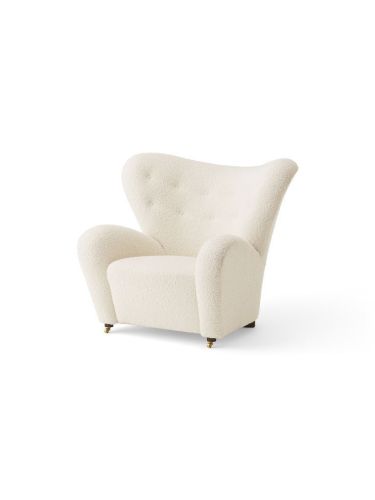 Audo Copenhagen Den Trætte Mand Loungestol H: 88 cm - Dark Stained Oak/Baena 14
