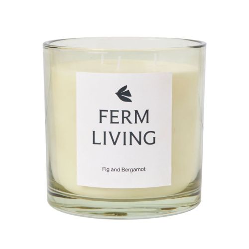 Ferm Living Vitto Duftlys Large H: 12 cm - Light Celedon