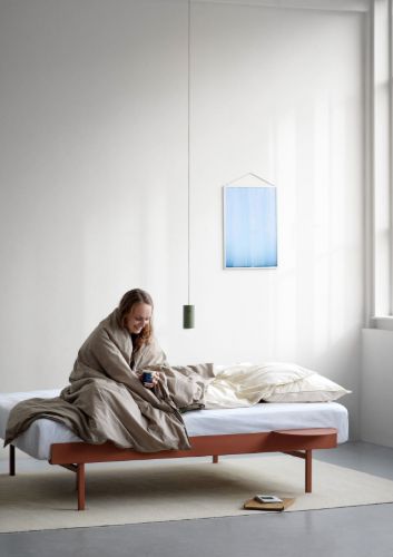 Moebe Adjustable Bed Frame 179x90/180 cm - Terracotta