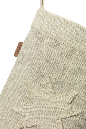 Ferm Living Vela Christmas Stocking H: 50 cm - Natural/Cotton