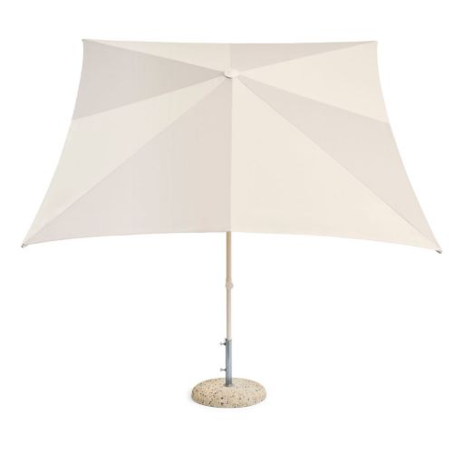 HAY Terrazza Parasol Firkantet 240x240 cm - White/Grey