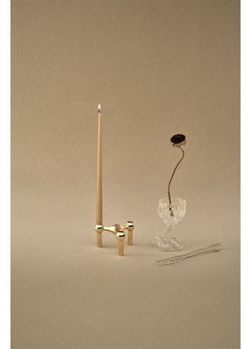 STOFF Nagel Taper Candles by Ester & Erik 6 pcs H: 29 cm - Almond Butter