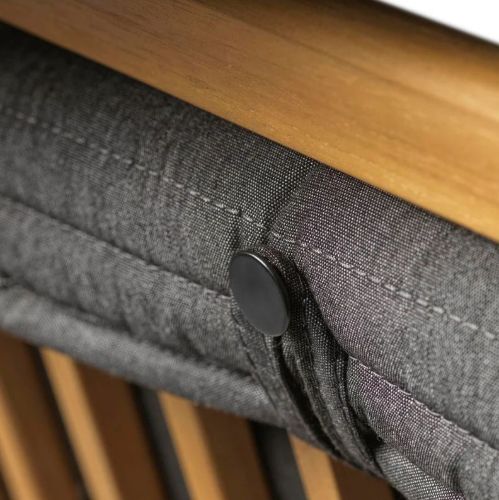 FDB Møbler M22 Sammen Hynde til M12 2 Pers. Bænk m. Ryg 86x105 cm - Antracitgrå
