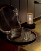 Billede af DCW Editions Frechin A Table Ø: 13 cm - Aluminium/Sort Marmor 