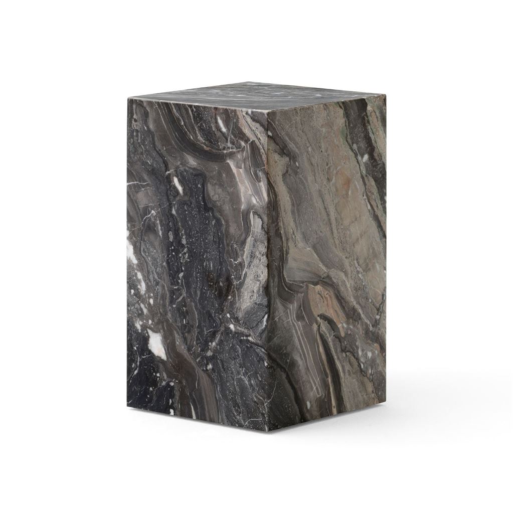 Billede af Audo Copenhagen Plinth Tall H: 51 cm - Grey Galaxy Marble