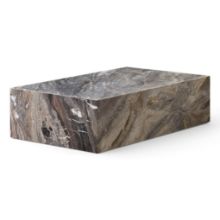 Billede af Audo Copenhagen Plinth Low H: 27 cm - Grey Galaxy Marble