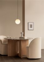 Billede af Audo Copenhagen Androgyne Dining Table Ø: 120 cm - Natural Oak/Grey Galaxy Marble
