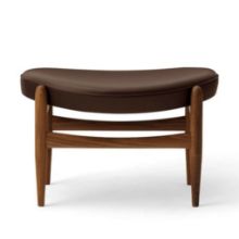 Billede af Audo Copenhagen Elizabeth Ottoman H: 36 cm - Walnut/DAKAR 0329