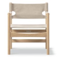Billede af Fredericia Furniture 2021 The Canvas Chair af Børge Mogensen - Lys Olieret Eg/Natur Canvas