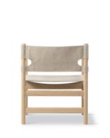 Billede af Fredericia Furniture 2021 The Canvas Chair af Børge Mogensen - Lys Olieret Eg/Natur Canvas