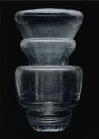 Billede af Fredericia Furniture 8203 Conical Vase H: 40 cm - Mundblæst Krystalglas