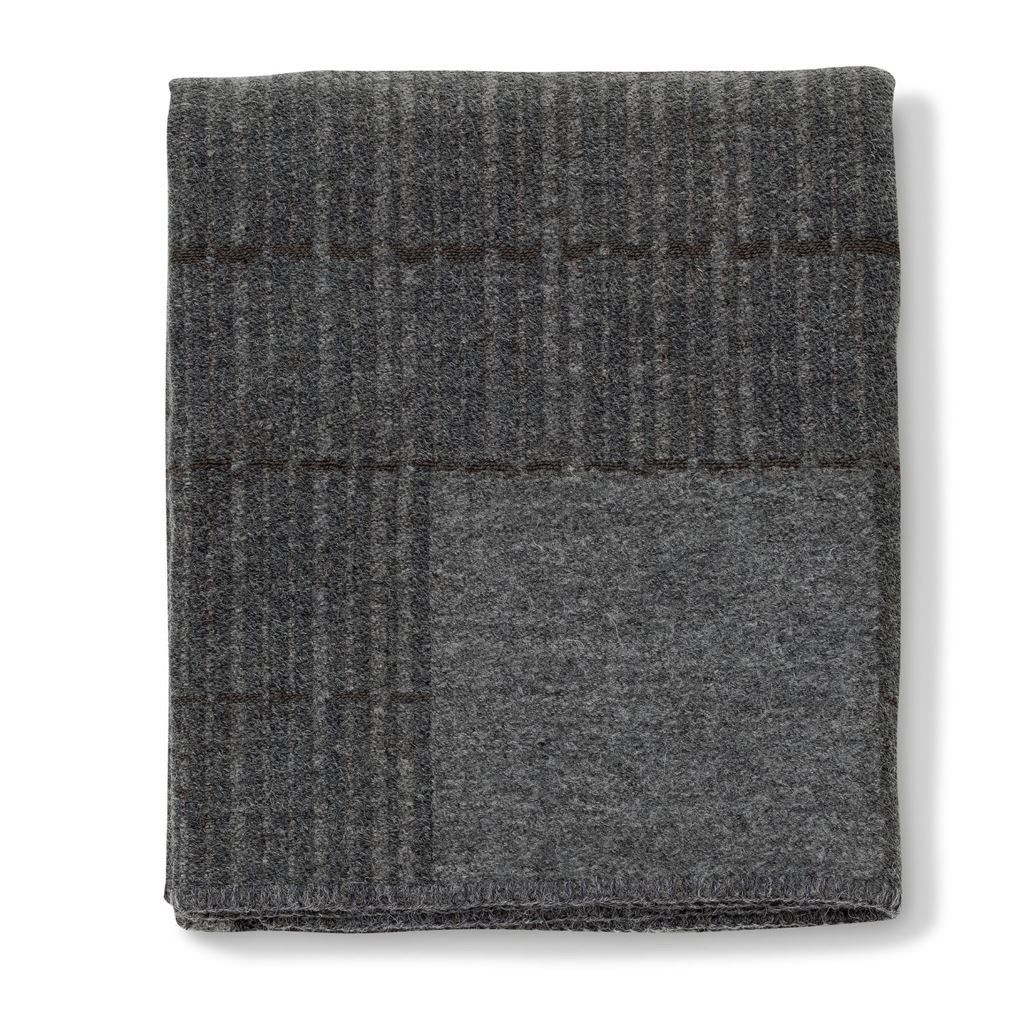 Billede af Fredericia Furniture 8230 Grid Plaid 140x170 cm - Tekstil/Mørkegrå