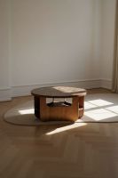 Billede af Bent Hansen Vido Sofabord Ø: 81,5 cm - Røget Eg/Brun Marmor