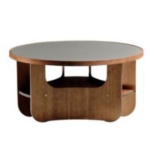 Billede af Bent Hansen Vido Sofabord Ø: 81,5 cm - Røget Eg/Grå Laminat