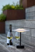 Billede af Piet Hein Sinus 22 Portable Bordlampe H: 25 cm - Aluminium/Black