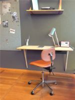 Billede af Vermund VL67 Kontorstol  - Krom/Sort Læder