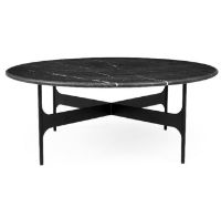 Billede af Wendelbo Floema Large Sofabord Ø: 85 cm - Sort Marmor