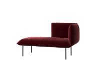 Billede af Woud Nakki Lobby Chaise Longue Right Module L: 150 cm - Bordeaux Rød