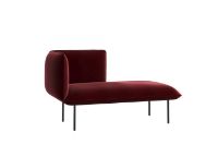 Billede af Woud Nakki Lobby Chaise Longue Left Module L: 150 cm - Bordeaux Rød