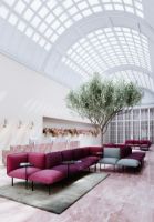 Billede af Woud Nakki Lobby Corner Module SH: 46 cm - Bordeaux Rød