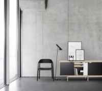 Billede af Andersen Furniture AC2 Stol SH: 43,5 cm Sæt af 4 stk - Eg Sort Lak/Sort Læder