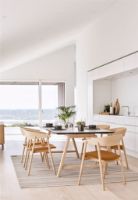 Billede af Andersen Furniture AC2 Stol SH: 43,5 cm Sæt af 4 stk - Eg Hvidpigmenteret Lak/Cognac Læder