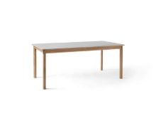 Billede af &Tradition Patch HW1 Extendable Table 180x90 cm - Oiled Oak w. Beige Arizona 0748 Fenix Nano Laminate & Brass