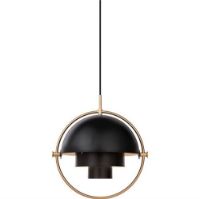 Billede af GUBI Multi-Lite pendel Ø:36 cm Brass base - Charcoal Black skærm 