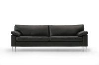 Billede af Mogens Hansen MH2163 3 Pers Sofa L: 225 cm - Premium Læder / Sort