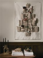 Billede af Ferm Living Pine Julekalender Maxi 125x90 cm - Bomuld/Natural