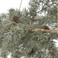 Billede af Bloomingville Cedar Krans Ø: 70 cm - Grøn m. Kunstige Blomster