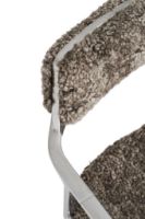 Billede af Vipp 452 Swivel Stol Gliders u. Hjul - Aluminium/Curly 07/Umber Limited Edition 